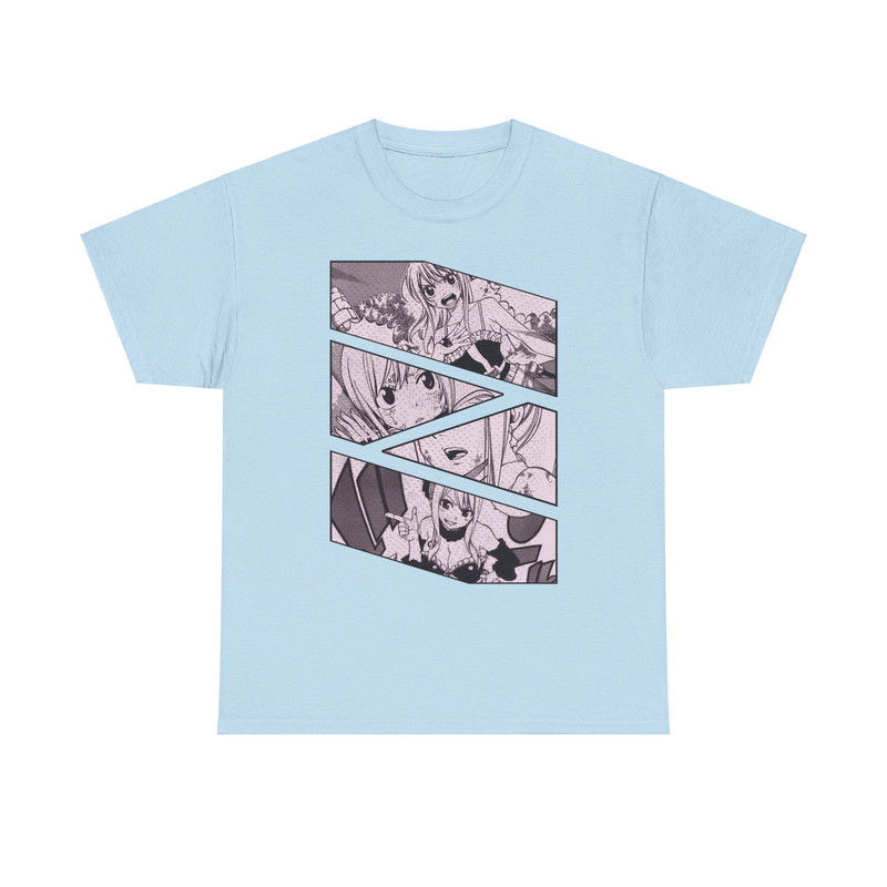 Lucy Heartfilia Fairy Tail Feari Teiru Manga Panel Anime Unisex TShirt 4