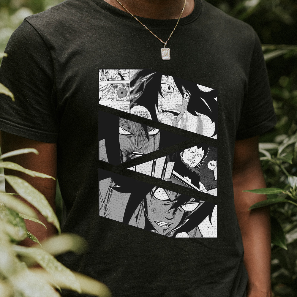 Gajeel Redfox Fairy Tail Feari Teiru Manga Panel Anime Unisex TShirt 0