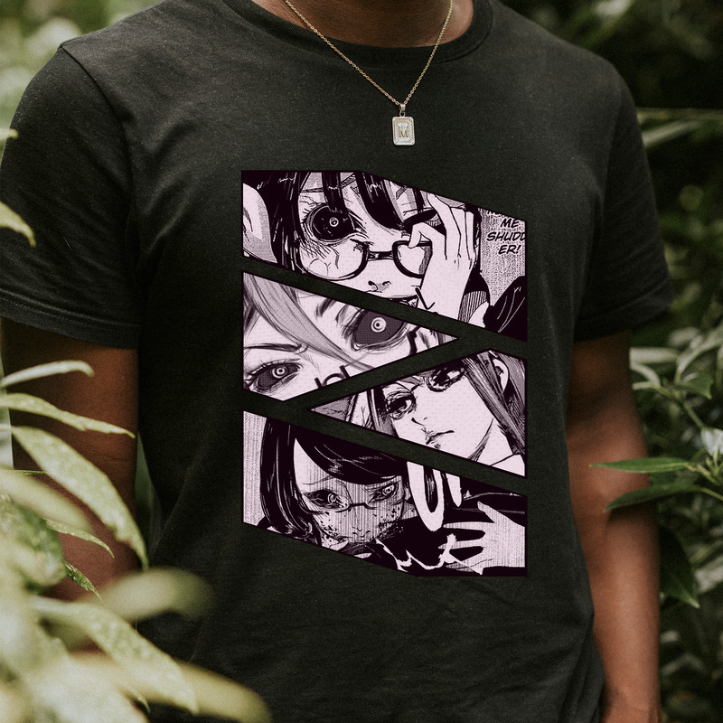 Rize Kamishiro Tokyo Ghoul Tokyo Guru Manga Panel Anime Unisex TShirt 0
