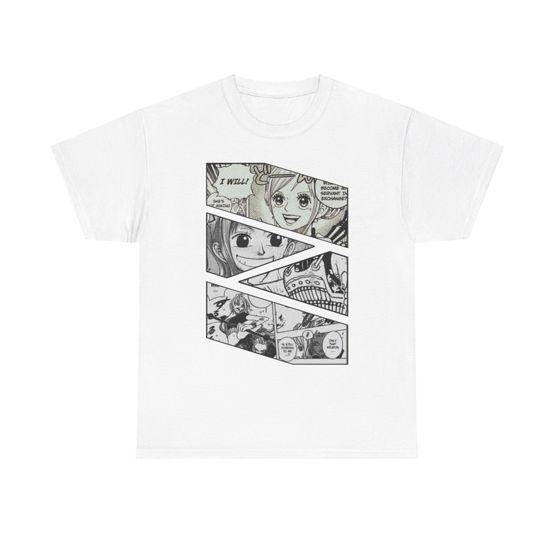 Nami Cat Burglar One Piece Wan Pisu Manga Panel Anime Unisex TShirt 1