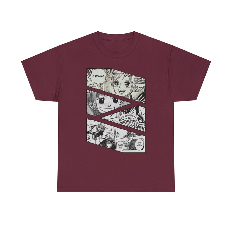 Nami Cat Burglar One Piece Wan Pisu Manga Panel Anime Unisex TShirt 2