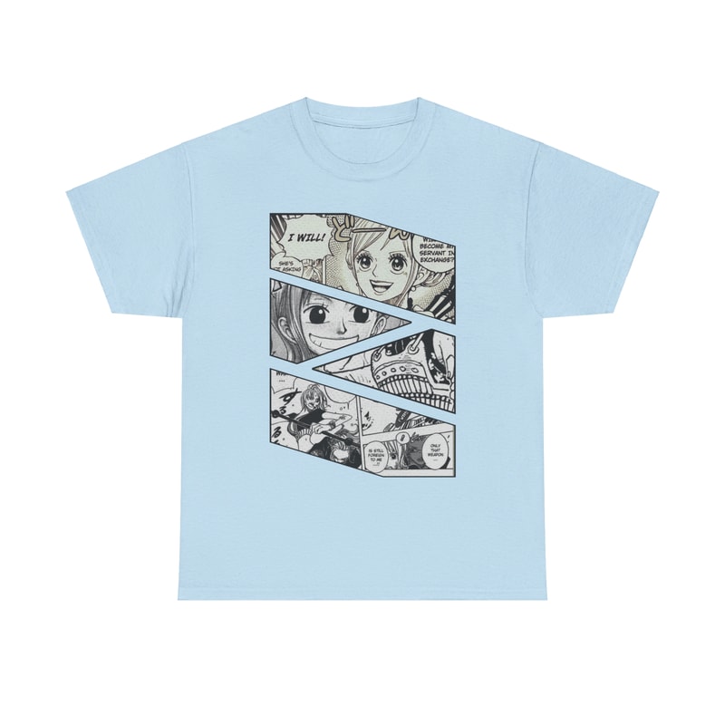 Nami Cat Burglar One Piece Wan Pisu Manga Panel Anime Unisex TShirt 4
