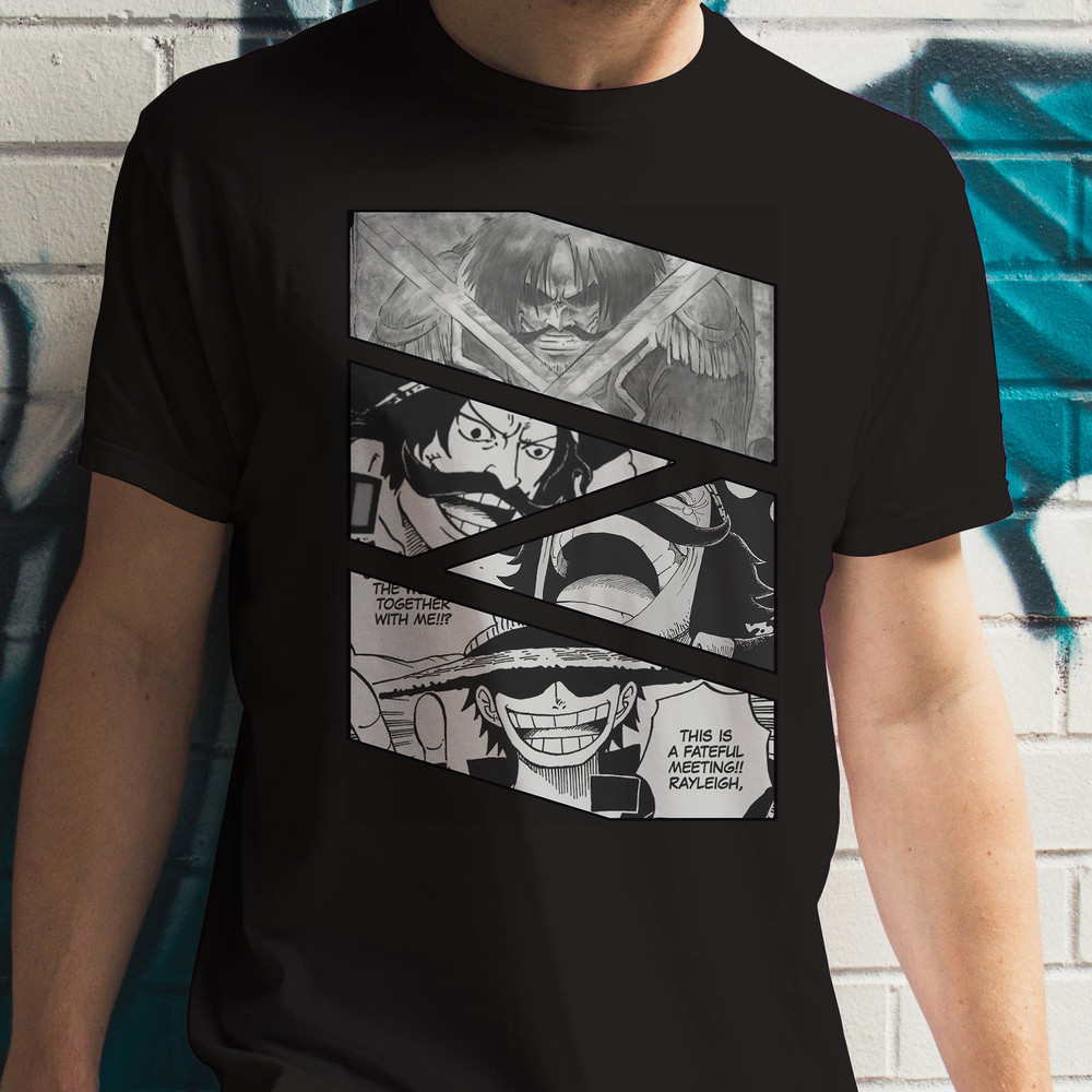 Gol D Roger Pirate King One Piece Wan Pisu Manga Panel Anime Unisex TShirt 0