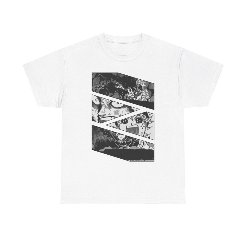Asta Staria Black Clover Burakku Kuroba Manga Panel Anime Unisex TShirt 1