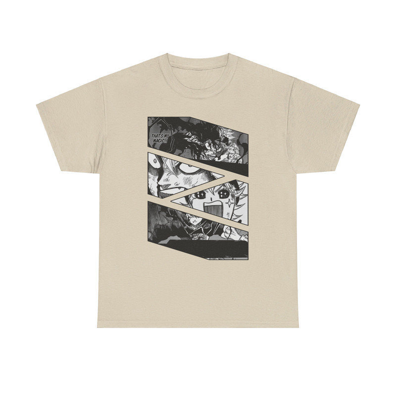 Asta Staria Black Clover Burakku Kuroba Manga Panel Anime Unisex TShirt 3