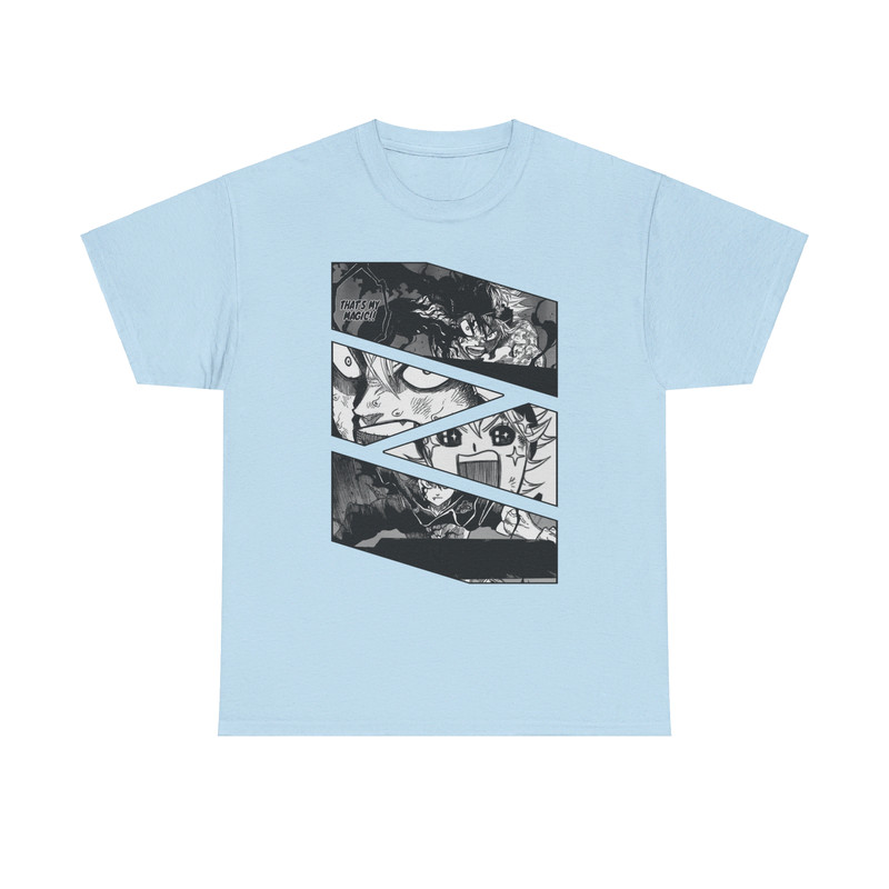 Asta Staria Black Clover Burakku Kuroba Manga Panel Anime Unisex TShirt 4