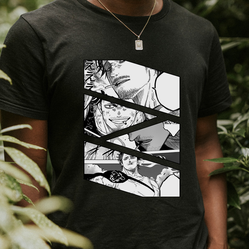 Yami Sukehiro Black Clover Burakku Kuroba Manga Panel Anime Unisex TShirt 0