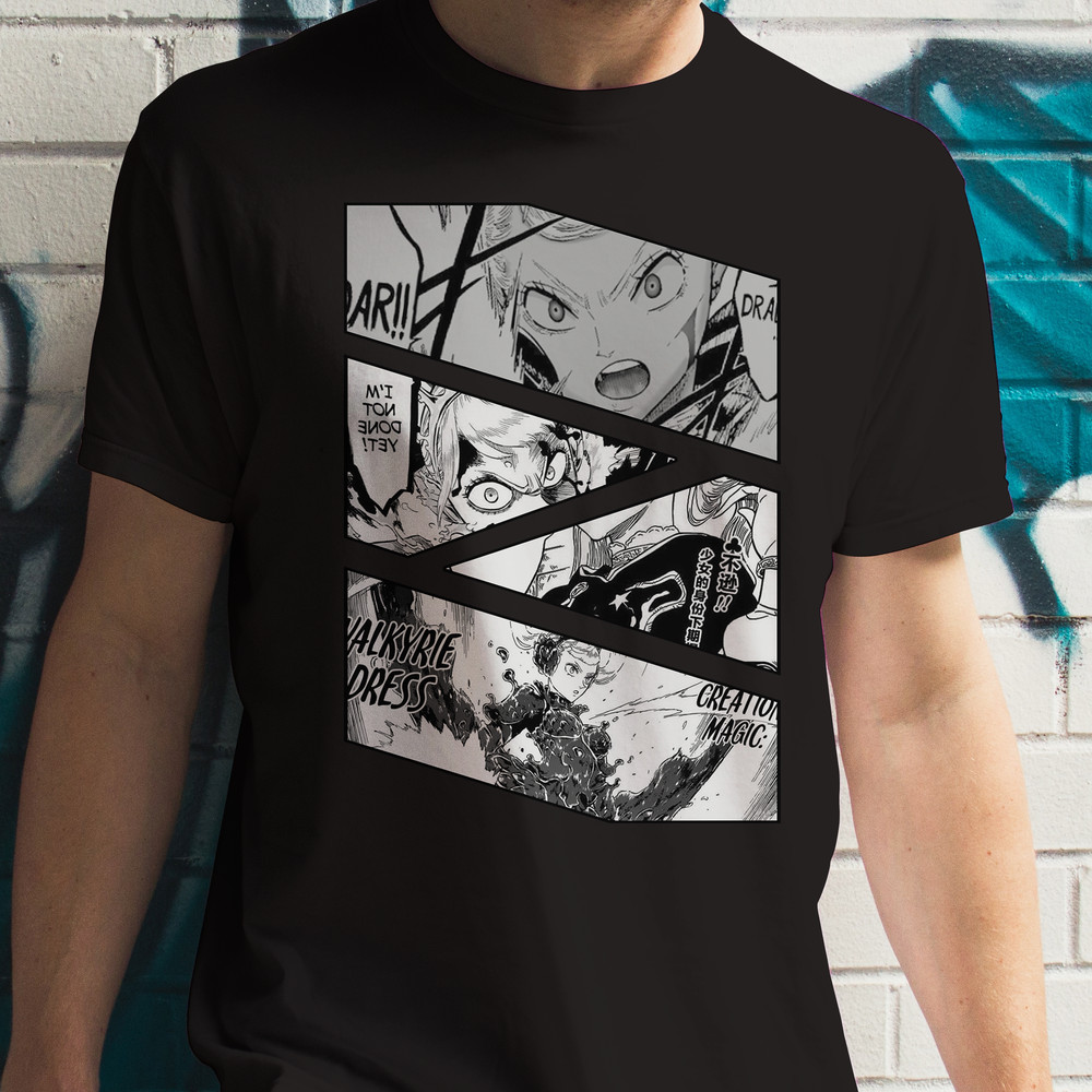Noelle Silva Black Clover Burakku Kuroba Manga Panel Anime Unisex TShirt 0