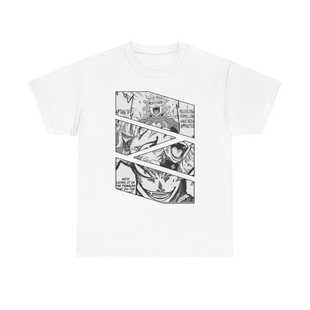 Mereoleona Vermillion Black Clover Burakku Kuroba Manga Panel Anime Unisex TShirt 1