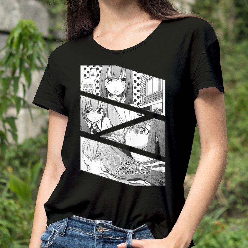 Kurisu Makise Steins Gate Shutainzu Geto Manga Panel Anime Unisex TShirt 0
