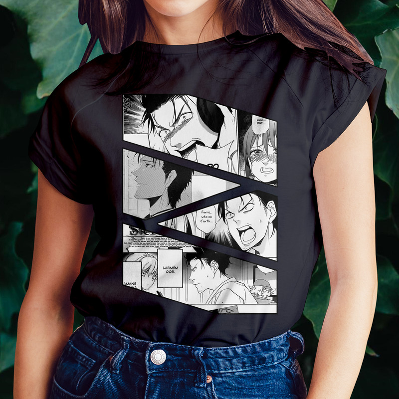 Rintaro Okabe Steins Gate Shutainzu Geto Manga Panel Anime Unisex TShirt 0