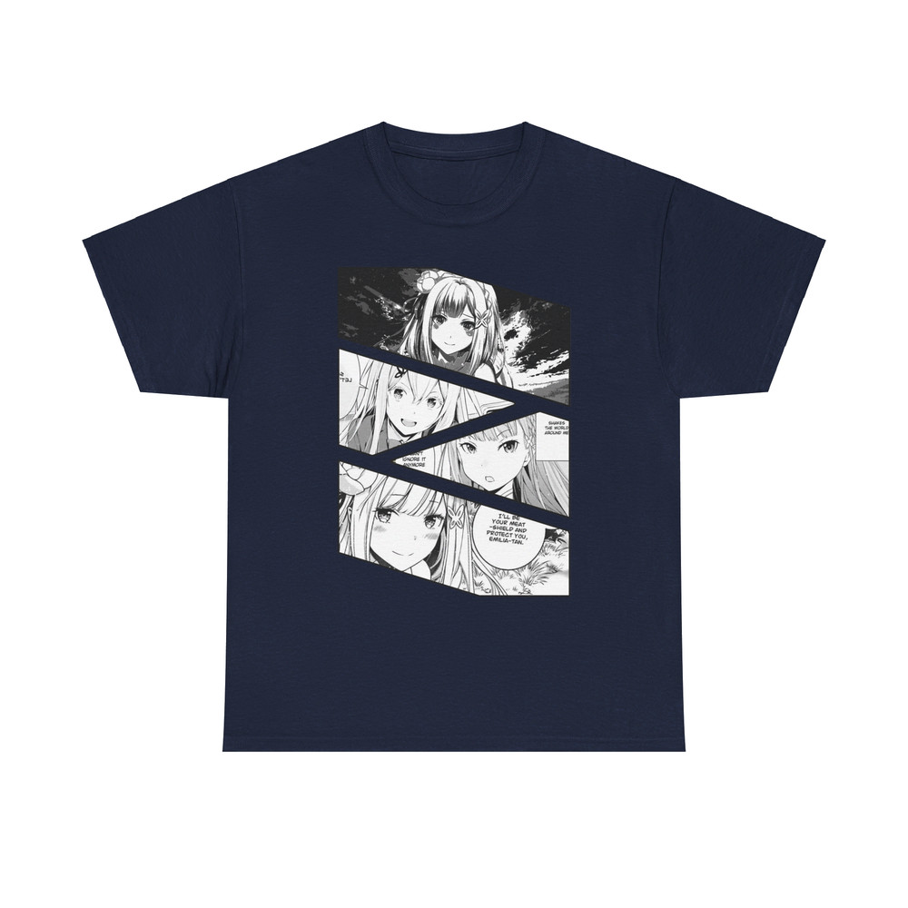 Emilia ReZero Starting Life In Another World Manga Panel Anime Unisex TShirt 5