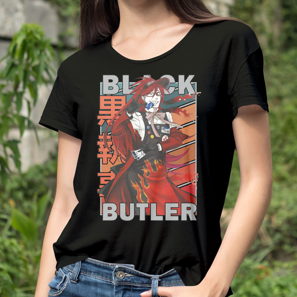 Grell Sutcliff Black Butler Kuroshitsuji Vintage Palette Anime Unisex TShirt 0