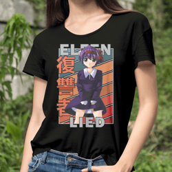 nana elfen lied erufen rito vintage palette anime unisex t-shirt