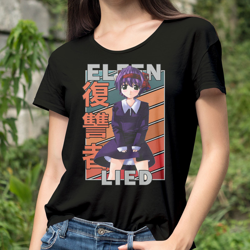 Nana Elfen Lied Erufen Rito Vintage Palette Anime Unisex TShirt 0