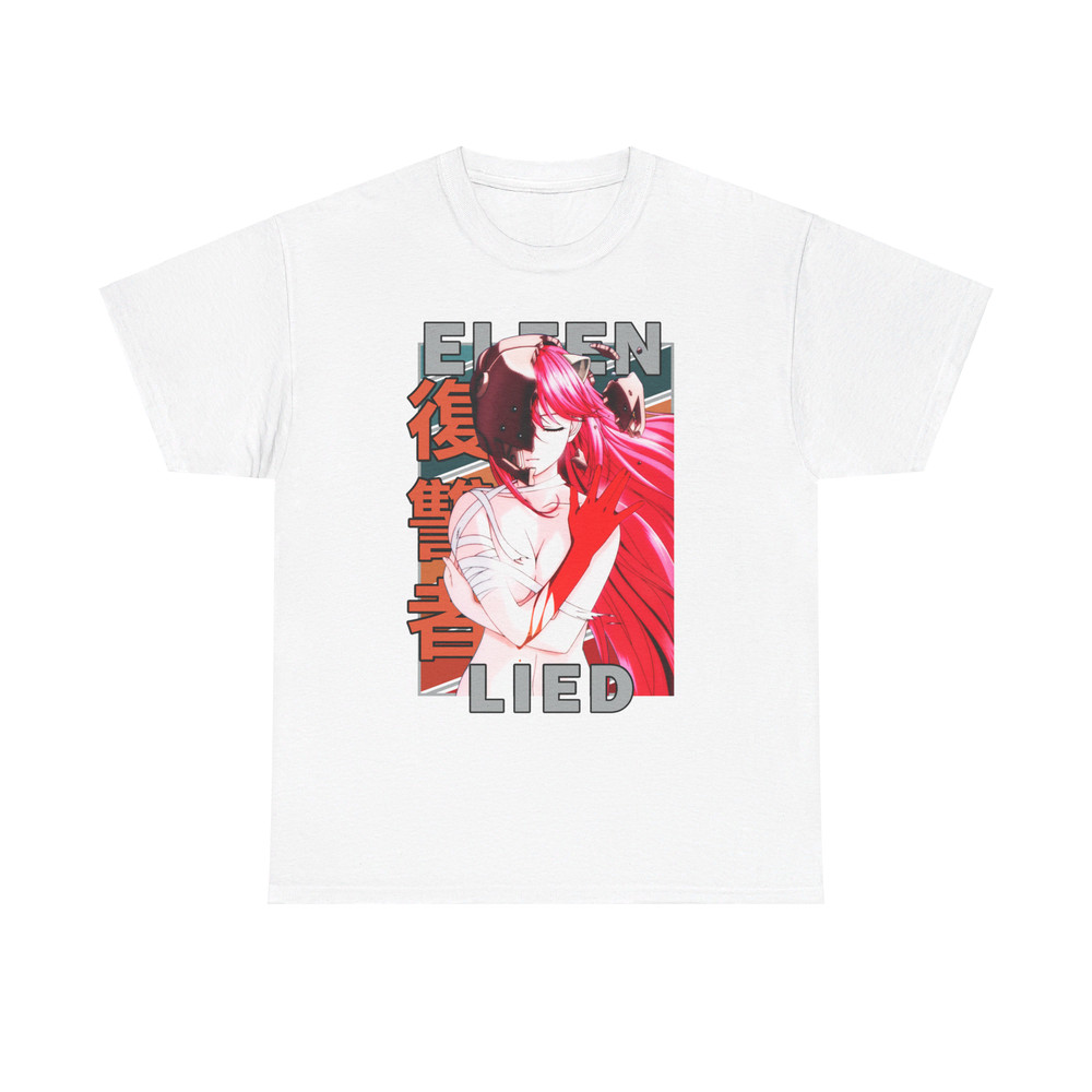 Lucy Elfen Lied Erufen Rito Vintage Palette Anime Unisex TShirt 1