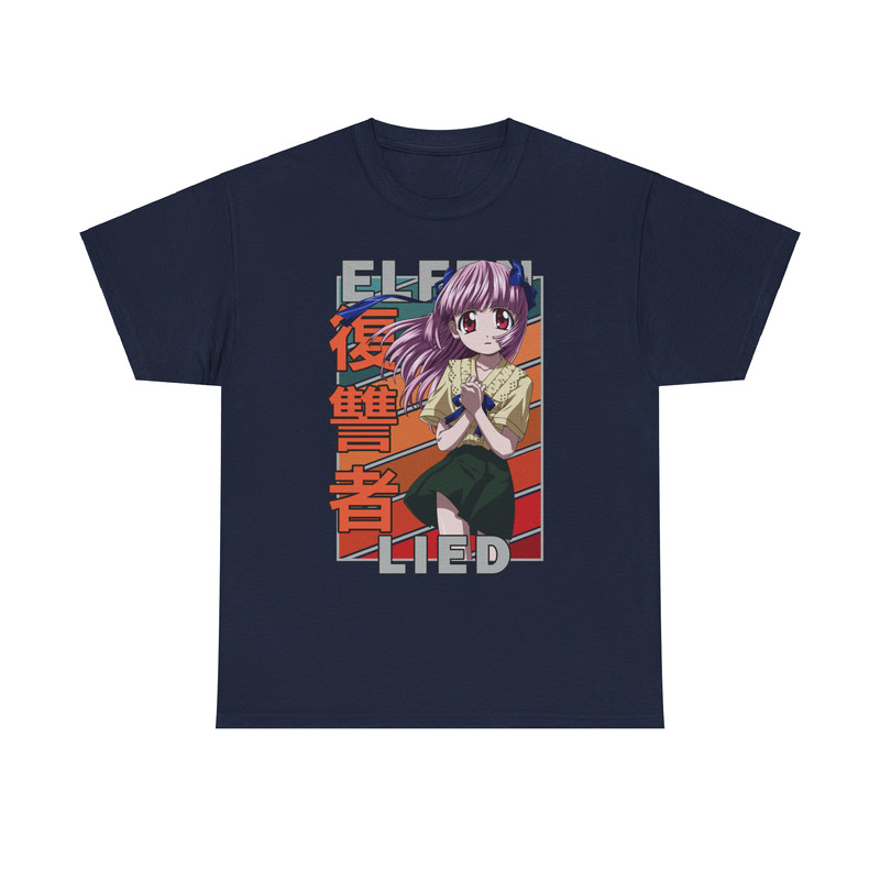 Mariko Kurama Elfen Lied Erufen Rito Vintage Palette Anime Unisex TShirt 5