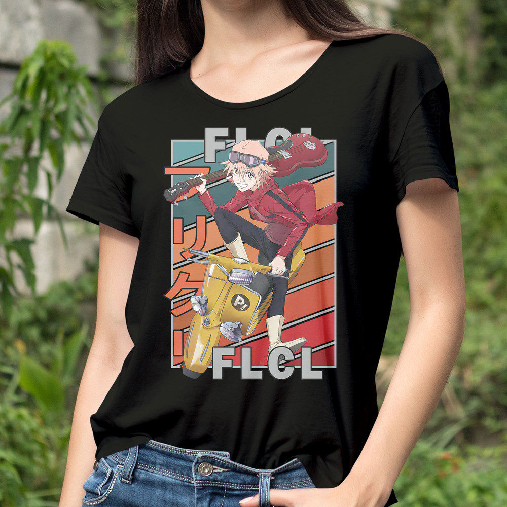 Haruko Haruhara FLCL Fooly Cooly FURI KURI Vintage Palette Anime Unisex TShirt 0