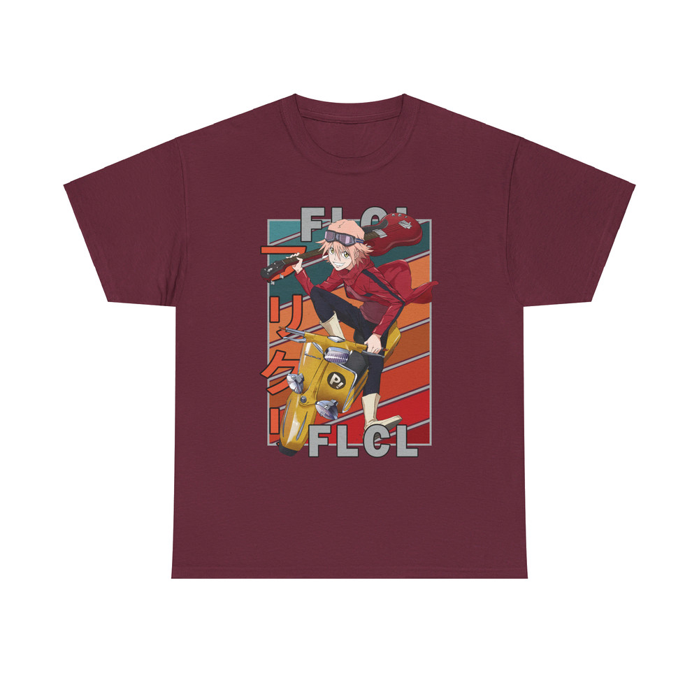 Haruko Haruhara FLCL Fooly Cooly FURI KURI Vintage Palette Anime Unisex TShirt 2