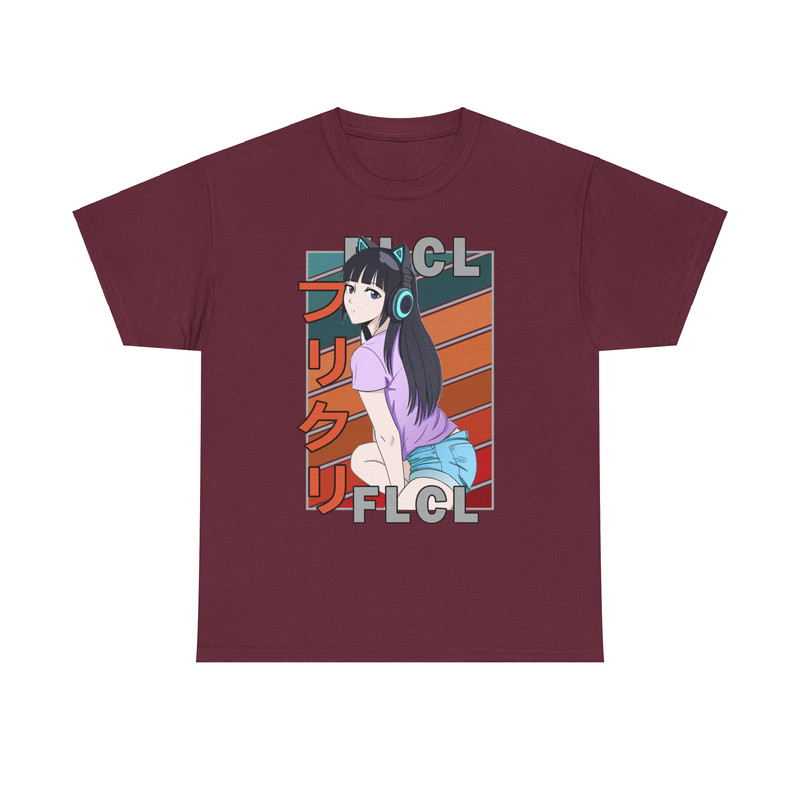 Hidomi Hibajiri FLCL Fooly Cooly FURI KURI Vintage Palette Anime Unisex TShirt 2