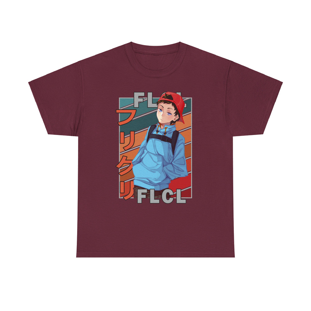 Naota Nandaba FLCL Fooly Cooly FURI KURI Vintage Palette Anime Unisex TShirt 2