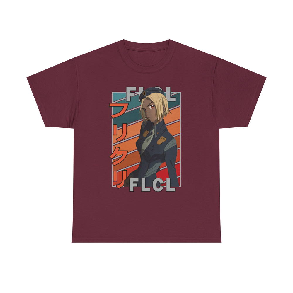 Lieutenant Kitsurubami FLCL Fooly Cooly FURI KURI Vintage Palette Anime Unisex TShirt 2