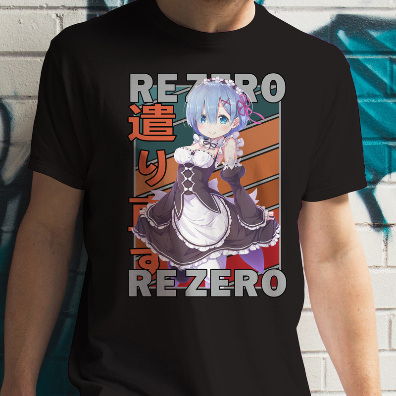 Rem ReZero Starting Life In Another World Vintage Palette Anime Unisex TShirt 0