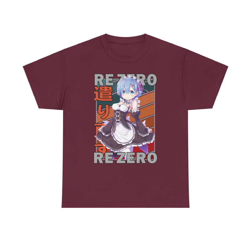 Rem ReZero Starting Life In Another World Vintage Palette Anime Unisex TShirt 2