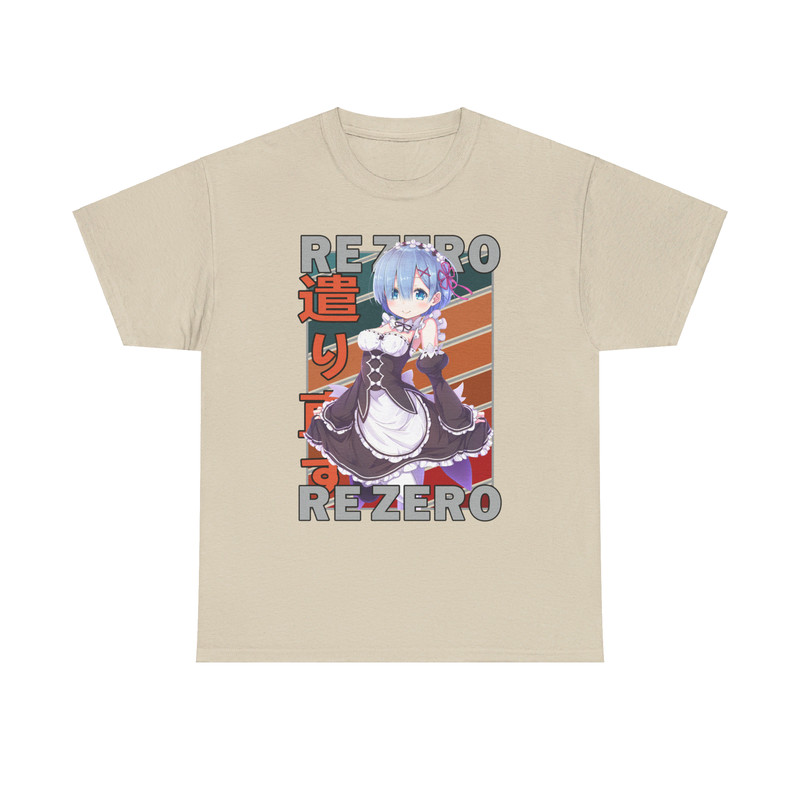 Rem ReZero Starting Life In Another World Vintage Palette Anime Unisex TShirt 3