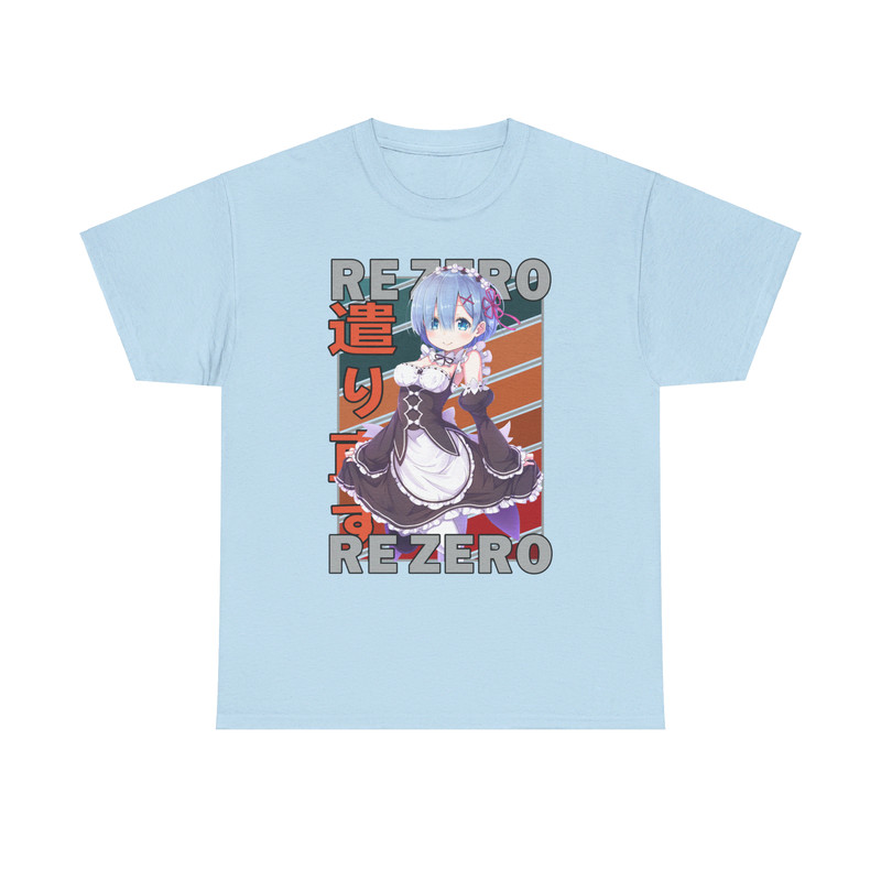 Rem ReZero Starting Life In Another World Vintage Palette Anime Unisex TShirt 4
