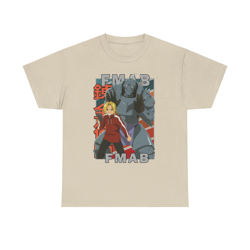 Edward And Alphonse Elric Fullmetal Alchemist Brotherhood FMAB FMA Vintage Palette Anime Unisex TShirt 3