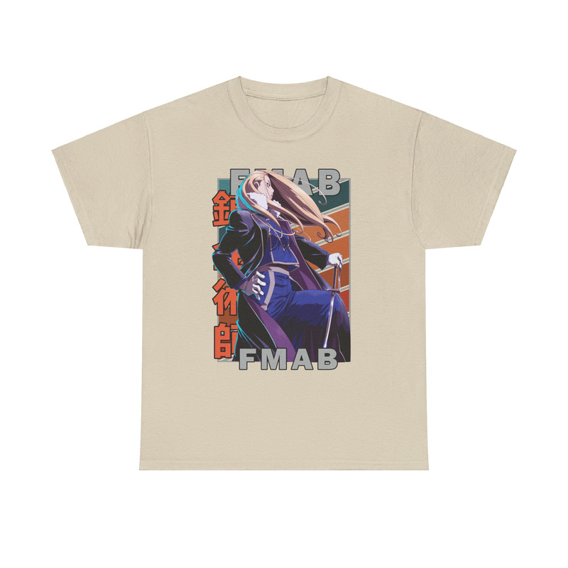 Olivier Mira Armstrong Fullmetal Alchemist Brotherhood FMAB FMA Vintage Palette Anime Unisex TShirt 3