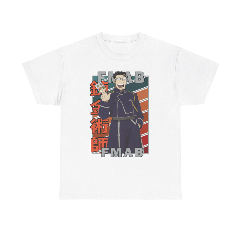Maes Hughes Fullmetal Alchemist Brotherhood FMAB FMA Vintage Palette Anime Unisex TShirt 1