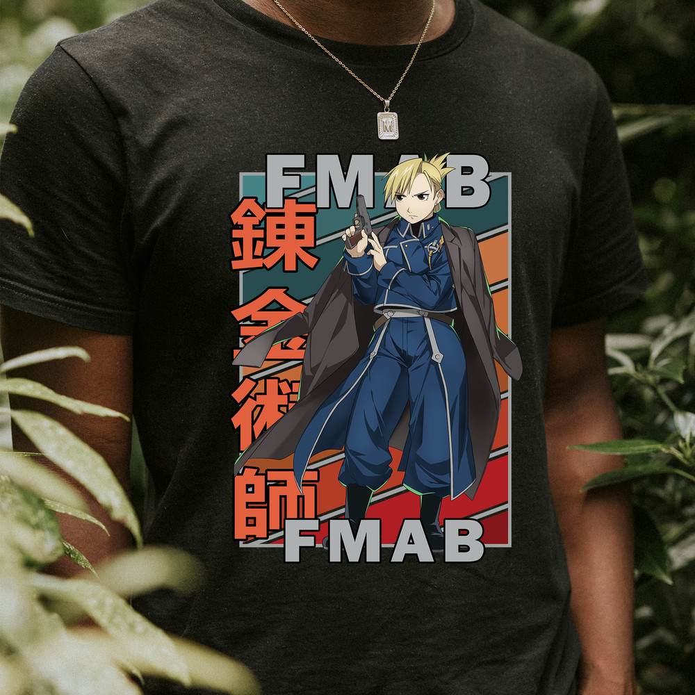 Riza Hawkeye Fullmetal Alchemist Brotherhood FMAB FMA Vintage Palette Anime Unisex TShirt 0