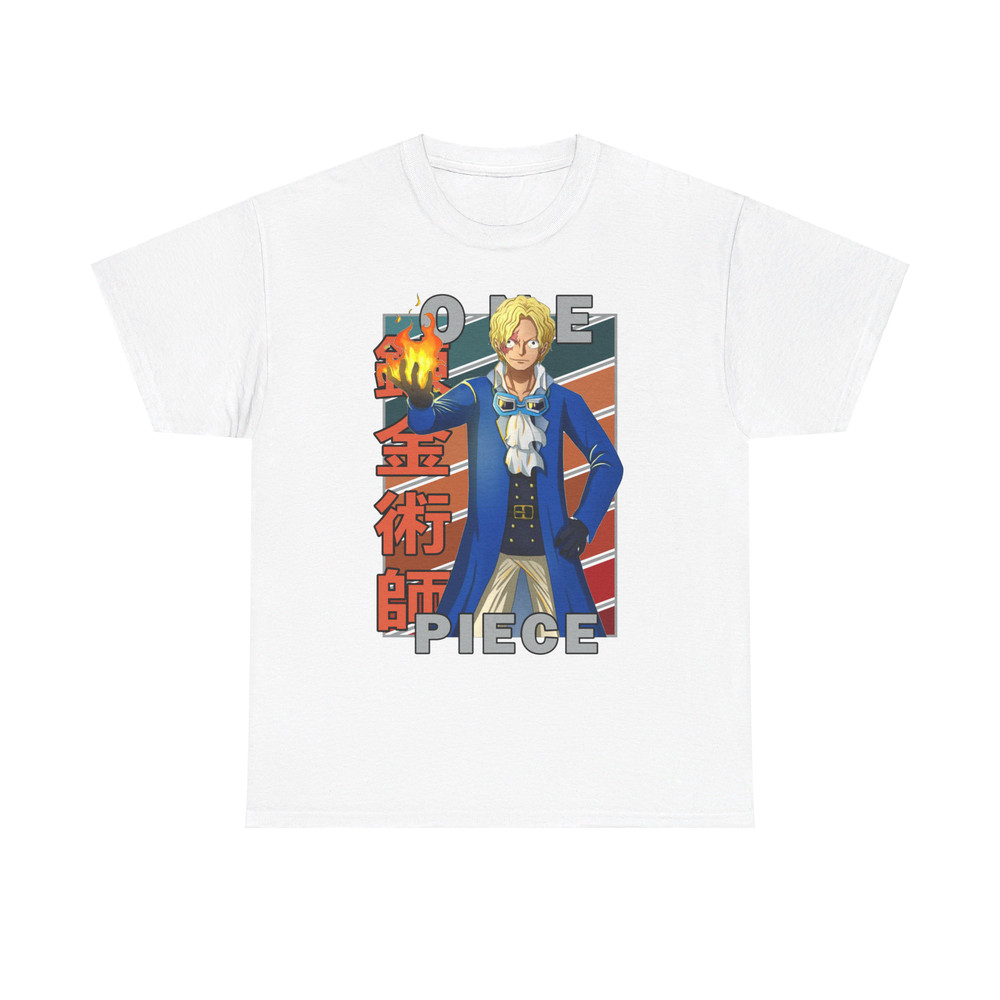 Flame Emperor Sabo One Piece Wan Pisu Vintage Palette Anime Unisex TShirt 1