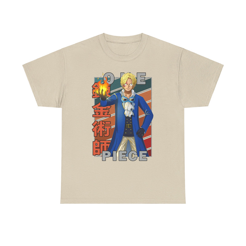 Flame Emperor Sabo One Piece Wan Pisu Vintage Palette Anime Unisex TShirt 3