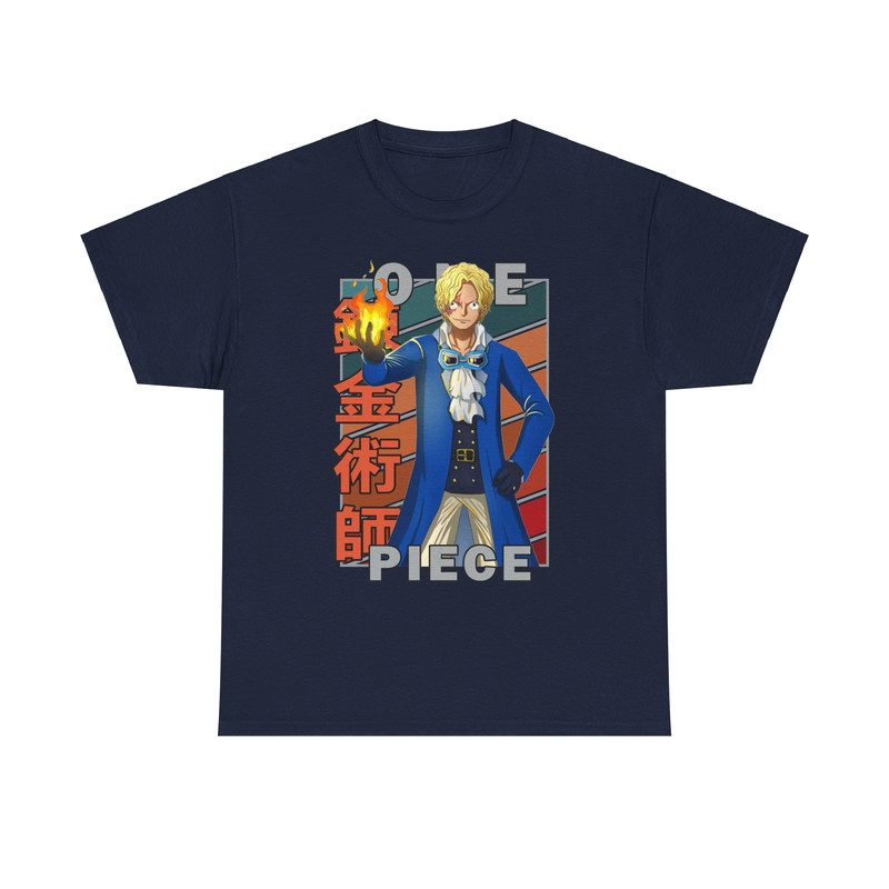 Flame Emperor Sabo One Piece Wan Pisu Vintage Palette Anime Unisex TShirt 5