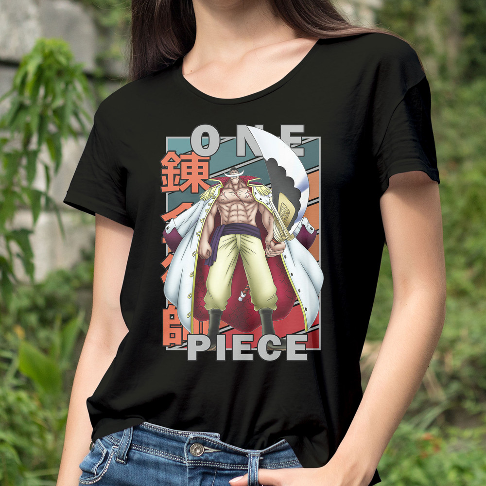Edward Newgate Whitebeard One Piece Wan Pisu Vintage Palette Anime Unisex TShirt 0
