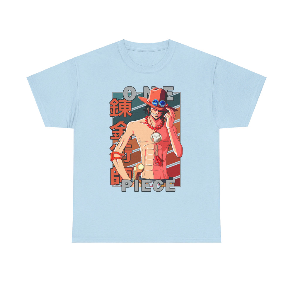 Portgas D Ace Fire Fist One Piece Wan Pisu Vintage Palette Anime Unisex TShirt 4
