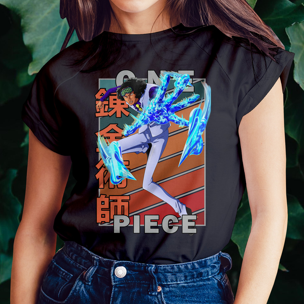 Aokiji Kuzan One Piece Wan Pisu Vintage Palette Anime Unisex TShirt 0