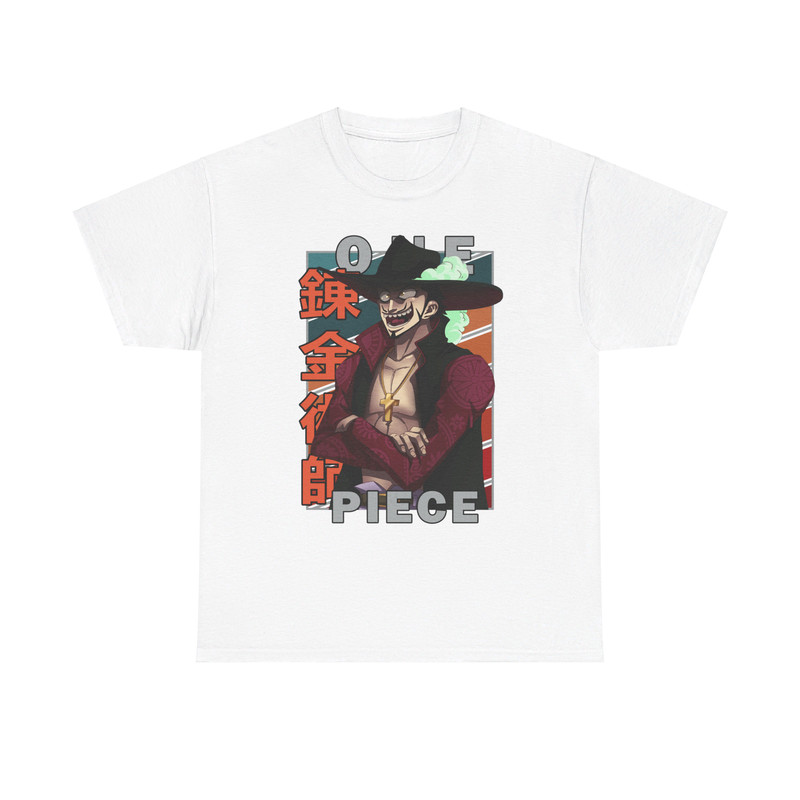 Dracule Mihawk Hawk Eyes One Piece Wan Pisu Vintage Palette Anime Unisex TShirt 1