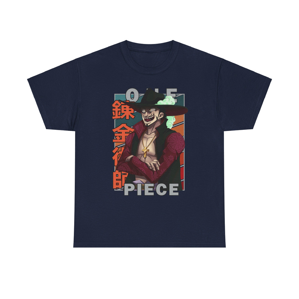 Dracule Mihawk Hawk Eyes One Piece Wan Pisu Vintage Palette Anime Unisex TShirt 5