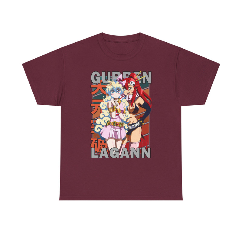 Yoko And Nia Tengen Toppa Gurren Lagann Vintage Palette Anime Unisex TShirt 2