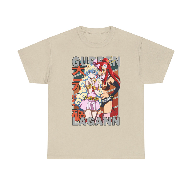 Yoko And Nia Tengen Toppa Gurren Lagann Vintage Palette Anime Unisex TShirt 3
