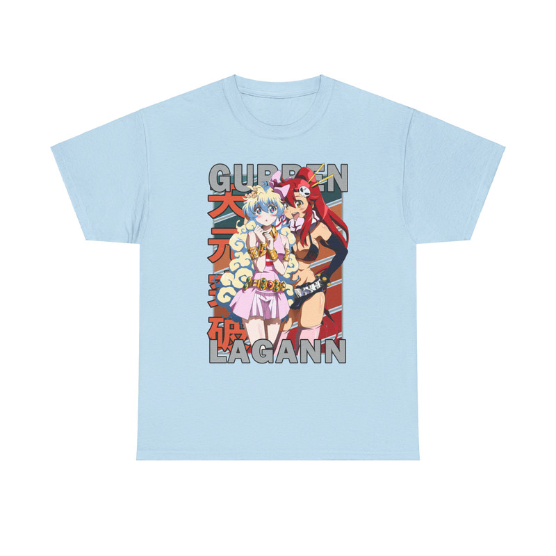 Yoko And Nia Tengen Toppa Gurren Lagann Vintage Palette Anime Unisex TShirt 4
