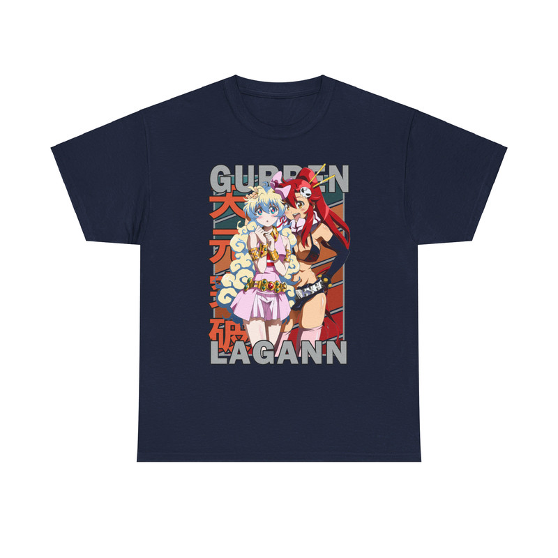 Yoko And Nia Tengen Toppa Gurren Lagann Vintage Palette Anime Unisex TShirt 5