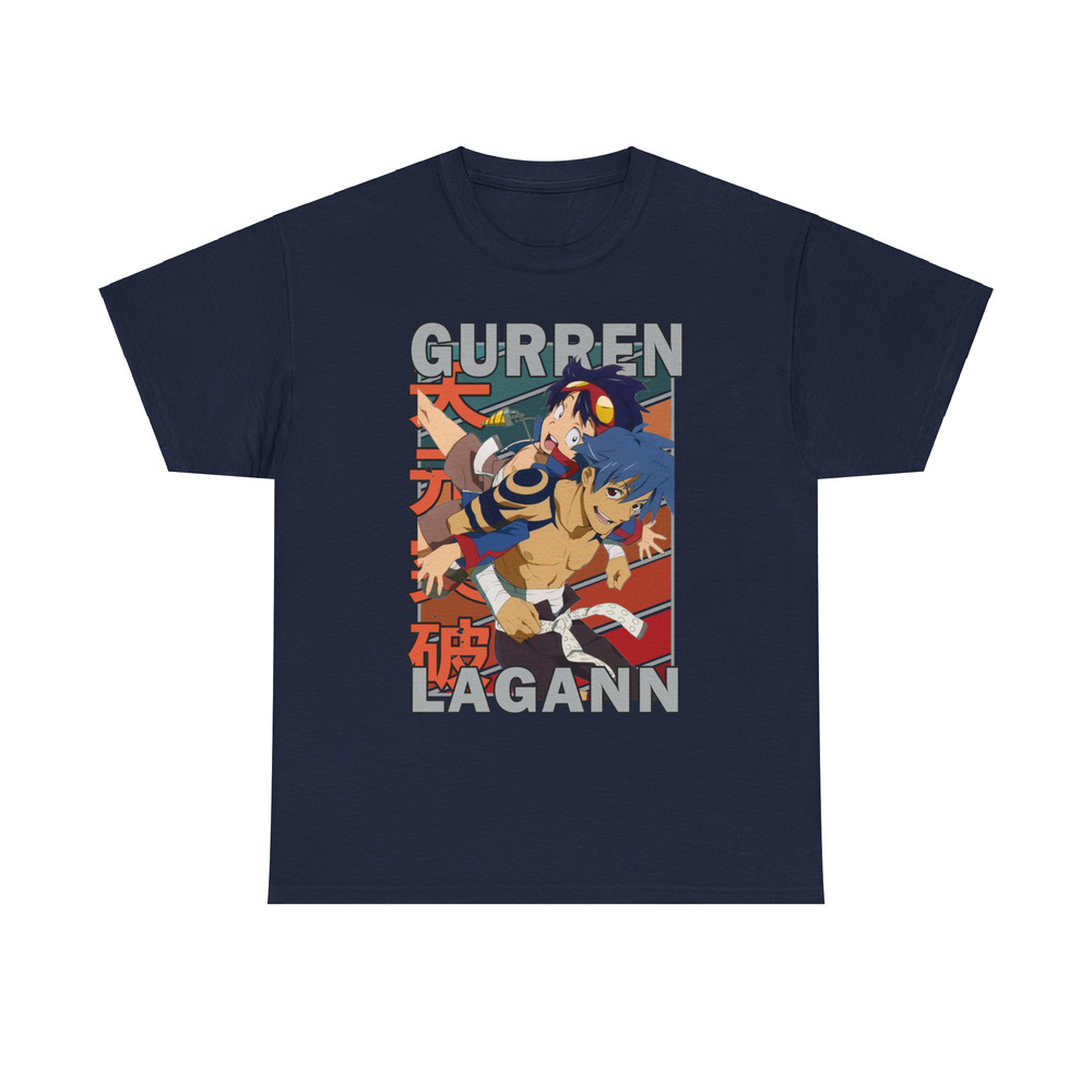 Simon And Kamina Tengen Toppa Gurren Lagann Vintage Palette Anime Unisex TShirt 5
