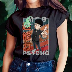 mob shigeo kageyama v2 mob psycho 100 mobu saiko hyaku vintage palette anime unisex t-shirt