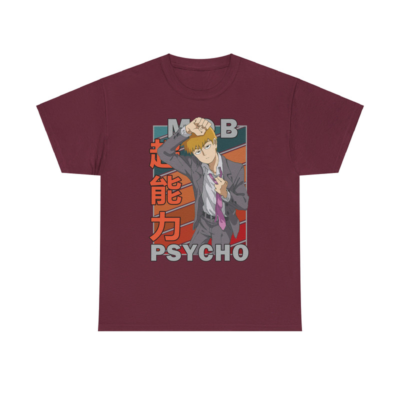 Arataka Reigen Mob Psycho 100 Mobu Saiko Hyaku Vintage Palette Anime Unisex TShirt 2