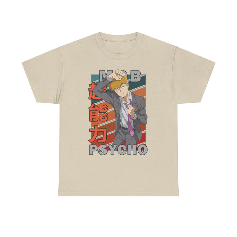 Arataka Reigen Mob Psycho 100 Mobu Saiko Hyaku Vintage Palette Anime Unisex TShirt 3